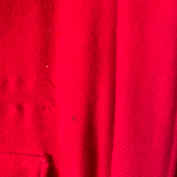 Vintage Red WOOLRICH Hooded Wool Womens Winter Coat Buffalo Plaid Lining - Picture 10 of 13